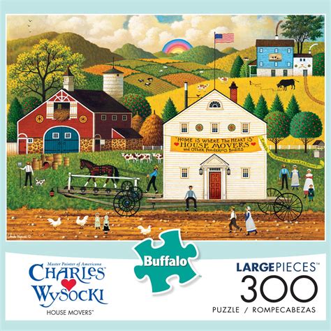 Buffalo Games - Charles Wysocki - House Movers - 300 piece jigsaw ...