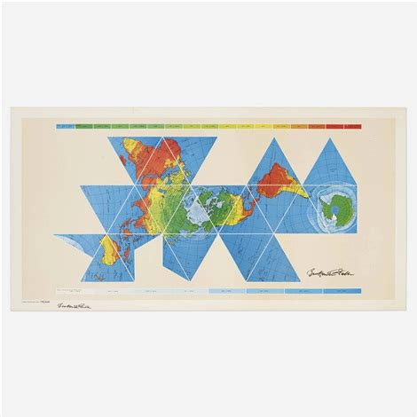 Dymaxion Air-Ocean World Map poster by Buckminster Fuller on artnet