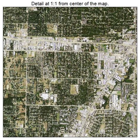 Aerial Photography Map of Arlington, TX Texas