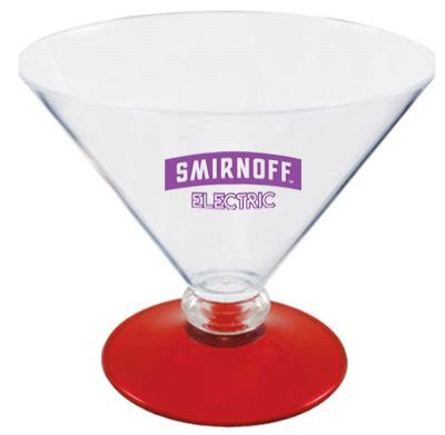 Plastic Martini Glasses, Short Stem 10 oz. | PrintGlobe