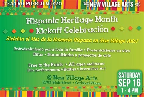 Teatro Pueblo Nuevo Kicks Off Hispanic Heritage Month | Carlsbad ...