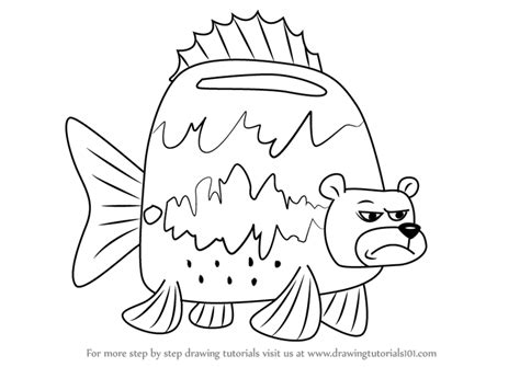 Learn How to Draw Sea Bear from SpongeBob SquarePants (SpongeBob SquarePants) Step by Step ...