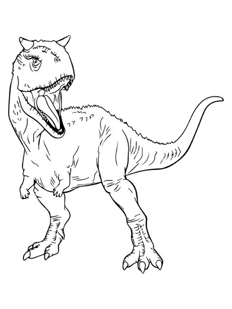 Jurassic Park Carnotaurus Coloring Page - Free Printable Coloring Pages ...