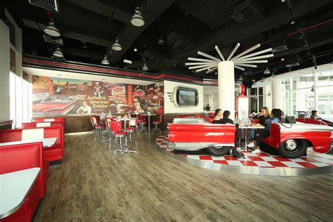 American Diner Interior Fit out in Dubai | Capstone Interior Design LLC