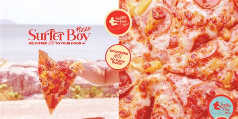 Surfer Boy Pizza | Logo + Pizza Box Rebrand on Behance