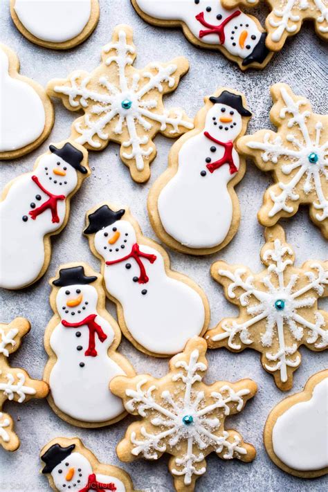 Snowman Sugar Cookies | Sally's Baking Addiction