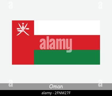 Flag of Oman. Omani national banner and patriotic symbol. Official ...