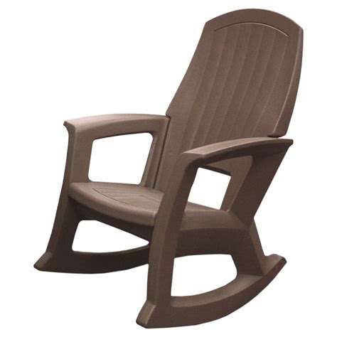 Semco Plastics SEMS Recycled Plastic Resin Outdoor Patio Rocking Chair ...