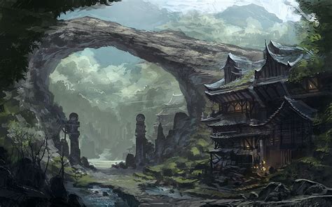 Support my art here!! - www.facebook.com/pages/Ricardo… Environment | Fantasy landscape ...