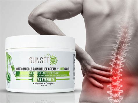 Sunset CBD Joint & Muscle Pain Relief Cream (1,000mg) | Joyus