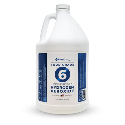 6% Food Grade Hydrogen Peroxide 1 Gallon - Bulk Peroxide