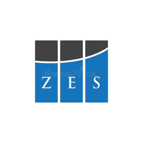 ZES Letter Logo Design on White Background. ZES Creative Initials Letter Logo Concept Stock ...