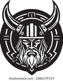 Old Man Viking Emblem Vector Stock Vector (Royalty Free) 2286179119 ...