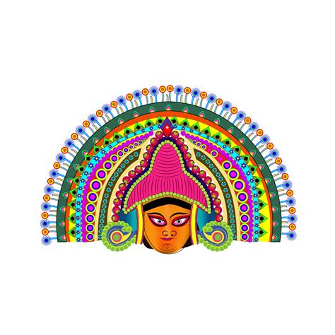 Chhau mask, West Bengal's vibrant tridiagonal dance adorned with ...