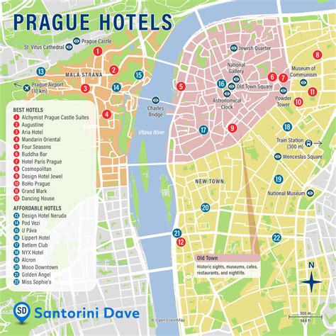 Prague Hotel Map - Best Areas, Neighborhoods, & Places to Stay