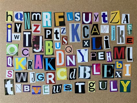 Magazine Letters, Letter Cutouts, Collage Letters, Alphabet Cutouts ...