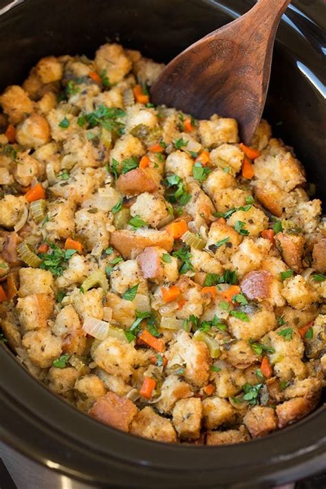 Slow Cooker Stuffing Recipe - Cooking Classy