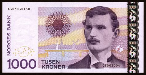 Norway 1000 Norwegian Kroner note 2001 Edvard Munch|World Banknotes ...