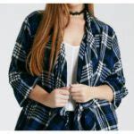 Wholesale Bold Blue & Black Checked Flannel Jacket Manufacturer USA