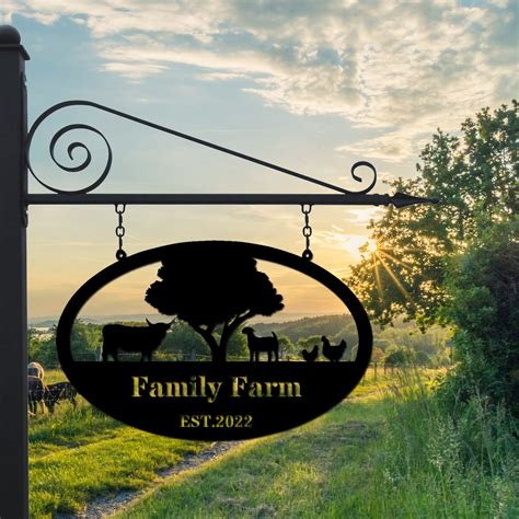 Custom Metal Farmhouse Decor Metal Farm Sign Outdoor Farmhouse - Etsy