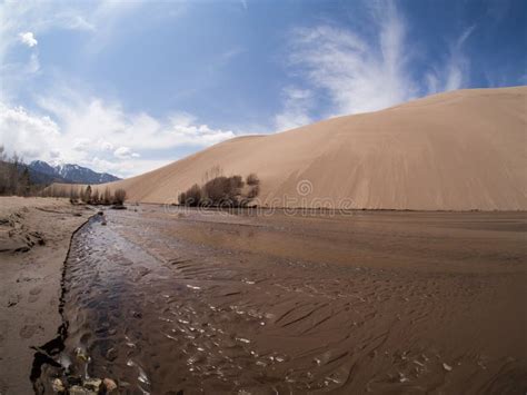 Medano Creek in Great Sand Dunes National Park and Preserve, Colorado Stock Image - Image of ...