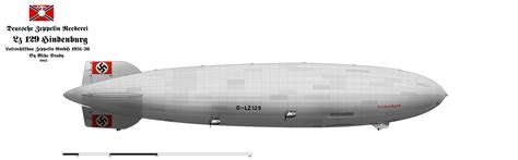 LZ 129 Hindenburg Profile: 1936 by alotef on DeviantArt