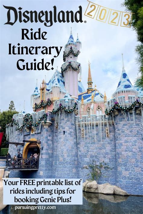 Complete Disneyland Ride Itinerary for 2023 - Pursuing Pretty