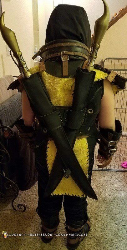 Cool Homemade Scorpion Mortal Kombat Halloween Costume