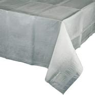 Glamour Gray Round Paper Tablecloths with Plastic Lining, 3 Count - Walmart.com