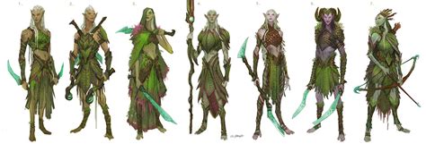 Elf Designs for Canceled Game, Jerad Marantz on ArtStation at https://www.artstation.com/artwo ...