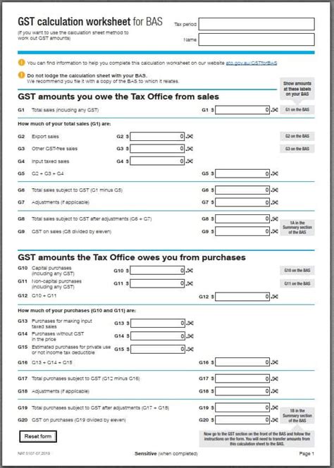 Bas Statement Example - Taxrates.info