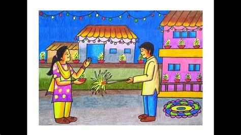 Top 999+ diwali images for drawing – Amazing Collection diwali images ...