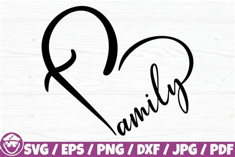 Family Heart, Family Logo Graphic by CaptainBoard · Creative Fabrica