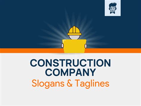 750+ Construction Company Slogans And Taglines (Generator + Guide) - BrandBoy