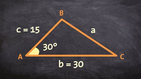 Using the law of cosines for a triangle with SAS - YouTube