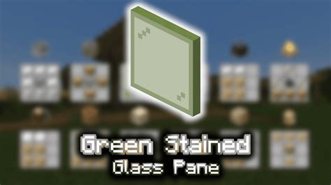 Green Stained Glass Pane - Wiki Guide - 9Minecraft.Net