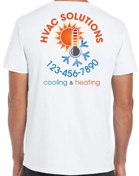 HVAC Uniforms with Temp Logo: Custom Printed Work Shirts