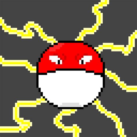 Electric voltorb pixel art