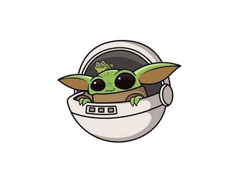 Baby Yoda and Frog Digital Art by Isaiah Morris - Pixels