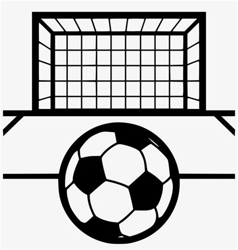 Soccer Field Clipart Black And White