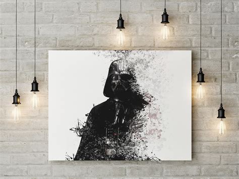 Star Wars Wall Art, Star Wars Art Print, Darth Vader Poster, Home Decor, Wall art, Printable ...