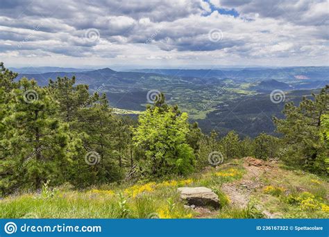 View from Paljba Peak on Divcibare Mountain Stock Photo - Image of ...