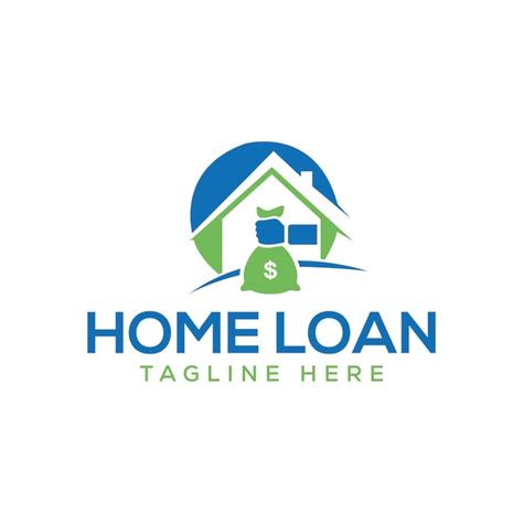 Premium Vector | Home loan service logo design template