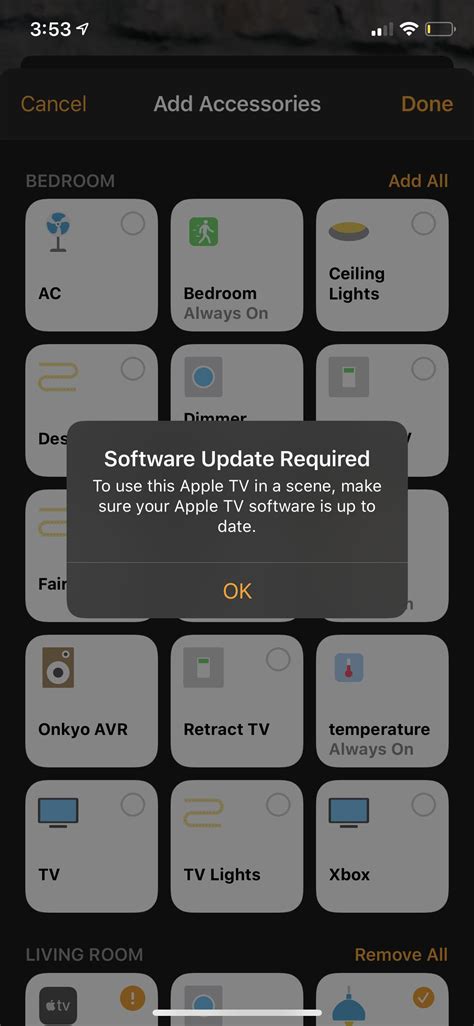 Trying to add my Apple TV to a HomeKit scene : r/HomeKit