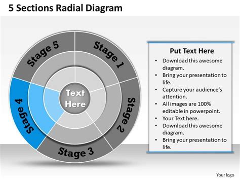 1013 Busines Ppt diagram 5 Sections Radial Diagram Powerpoint Template | PowerPoint Presentation ...