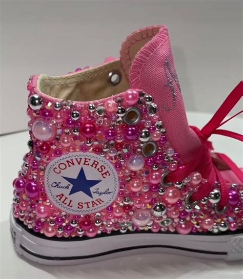 Shades of Pink Custom Converse - Etsy