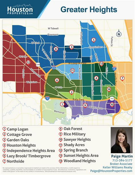 Greater Heights Houston Map, Neighborhood, Real Estate