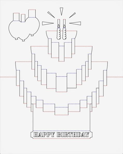 Pop Up Birthday Card Template - Birthday Gallery | Pop up card templates, Card templates ...