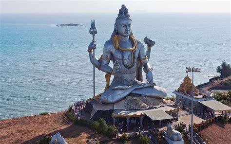 Shiva Mahadeva Great Statue at Murudeshwara Full HD Wallpaper and ...