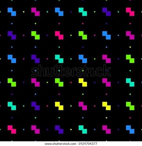 Vector Minimalist Seamless Pattern Pixel Art Stock Vector (Royalty Free ...